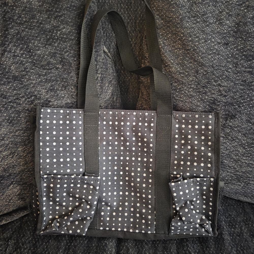 Thirty-One Gray and White Tote Bag